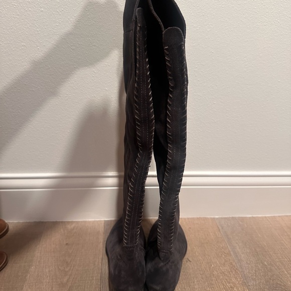 Dolce Vita Chocolate Suede Over-the-Knee Boots - Picture 3 of 4